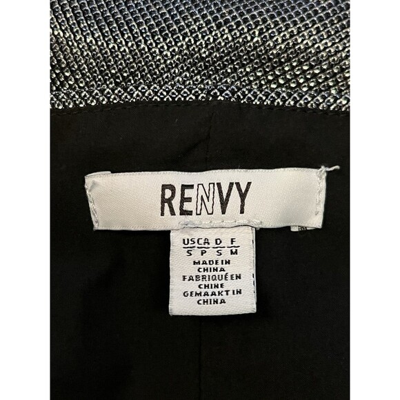 Renvy Women's Size Small Silver Metallic Shimmery Sleeveless Tank Mini Dress - Picture 4 of 5